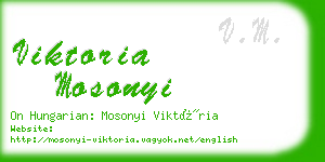 viktoria mosonyi business card